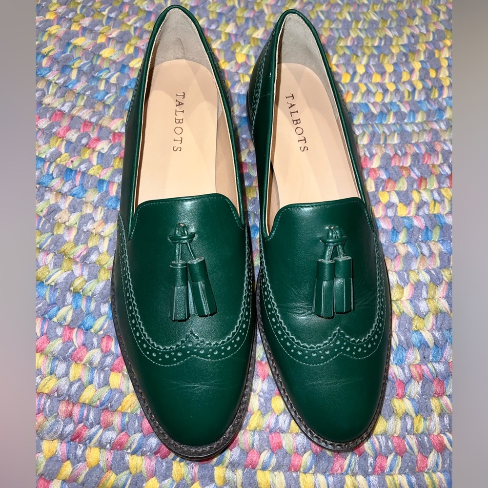 LEIGHTON TASSELED NAPPA LEATHER BROGUE LOAFERS